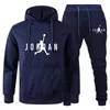 Männer Sets 2-stück Hoodies + laufhose Sport Anzüge Casual Männer/frauen Sweatshirts Trainingsanzug Mit Kapuze Sportswear neue Marke Winter