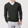 Men's V-neck Pullovers Cashmere Knitting Hot Sale Spring Women Sweaters Wool Knitwear High Quality Jumpers Clothes