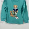 TシャツデザイナーキッズベイビーポロTシャツ青年男の子の女の子刺繍ポロスシャツボーイガールスリーブムンレンズラペルティーブランド240306