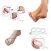 Ayak Tedavisi 1Pair Sile Jel Çekiç Toe Ayırıcı Düzeltme Düzenleyici Ortopedik Metatarsal Halkalar Ayaklar Bakım Ayakları Yastık Pads8 DHV0W