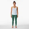 Pantalon Actif Elf Rayures Bonbon Vert Et Noir |Gymnastique mince de chemises de sport de leggings verticaux pour les femmes de forme physique