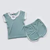 Комплекты одежды HITOMAGIC 2024, детская летняя одежда, одежда для маленьких мальчиков и девочек, шорты, комплект из 2 предметов для маленьких девочек