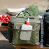 Sac de pique-nique Portable, organisateurs de Camping en plein air, batterie de cuisine de grande capacité, Kit d'ustensiles pour voyage sur la route à la plage, 240223