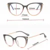 Sunglasses Frames Tr90 Metal Material Glasses For Women Anti Blue Light Cat Eye Style Eyeglasses Full Rime Fresh And Sweet Frame