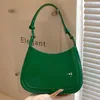 Evening Bags Vintage Women Shoulder Ladies PU Leather Simplicity Zipper Underarm 2024 Green White Armpit Bag Wallet And Handbags