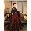 Chinese Traditional Hanfu Costume Woman Ancient Han Dynasty Dress Oriental Princess Lady Elegance Tang Dance Wear 240320