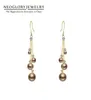 Dangle Chandelier Neoglory Austria Rhinestone Pearl Long Tassel Beads Hook Earrings For Women Brown White Elegant Irregular Ear 2647108