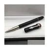 Propint Pens Wholesale Price Matte Black Metal Roller Pen مع Snake Clip Stationery Stationery Supplies Luxurs Mens Write Ats No Dhuim