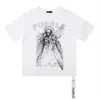 Designer de moda mens camisetas Roxo designer impresso Tops Tees Homem T-shirt Qualidade Algodão Casual Manga Curta Luxo Hip Hop Streetwear Camisetas