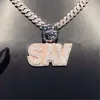 قلادة Sier للرجال ICE Out Hip Hop Fashion Jewelry Pendants VVS Moissanite Diamond Prendant
