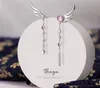 Thaya Tassel Silver Color Earring Dangle Feather High Quality Japanese Stylish For Women Fine Jewely 2201087206057