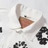 24SSデザイナーメンズジャケットファッションコートパフプリントパーカー高品質のスウェットシャツユニセックスマンアンドウーマンのための綿の花輪3Dプリント
