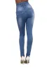 Jeans Prezzo all'ingrosso Donna Jeans a vita alta Jeans slim sexy per mamma Jeans skinny Matita piedi piccoli Pantaloni Moda Abbigliamento casual drop ship