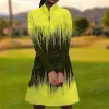 Dresses 2023 Autumn New Golf Women's Fashion Dress Fitness Comfortable Long Sleeve Dress Casual Outdoor Sports Short Dress