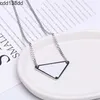 Pendant Necklaces Triangle of triangle Luxury Circle necklaces designer jewelry mens and womens pendant diamond stainless steel for couples christmas gift with or