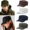 Justerbar hatt bomullskvinnor män cap unisex solid baseball caps klassisk vanlig vintage rese sport militär kadett armé breda brim ha2405