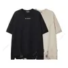 Bluremo Spring/Summer New Product 270g American Stitching Pin Broken Hem Loose Round Neck Drop Drop Shorheve Trendy Tシャツ