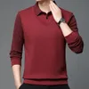 Herren Pullover Winter Verdickt Gefälschte Zweiteilige Casual Hemd Stricken Pullover männer kleidung Gestrickte Unterwäsche Pullover Große 240301