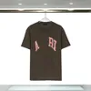 Mens Tshirts Oversized Letters Logo Print Womens Tee shirts Youth Boys High Street Tops Pullover