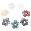 Charms 10PCs Fashion Iron Alloy Pendants Multicolor Flower Painted Hollow Metal DIY Making Earrings Necklace Jewelry 3.1cmx2.7cm