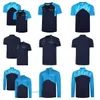 Yk5a Men's Polos F1 Formula One Racing T-shirt Season Team Polo Shirt Summer Team Official Customizable