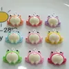 Charms 10Pcs Cute Mini Frog Resin Cartoon Animal Pendant Earrings Necklace Jewelry Accessories Kids DIY Bag Phone Keychain Decor