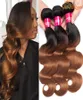 Gagaqueen 100 Human Hair Ombre Brazilian Body Wave Hair Bundles 1B30 Brazilian Body Wave Virgin Hair Extensions7743614