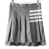 Skirts 2024 Spring And Autumn Loose Four Bar Bottom Knitwear Cardigan Grey Sweater Half Skirt