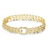 Pasirley Hot Selling Moissanite Cuban Link Chain Gold Anpassad herr smycken halsband Moissanite halsband