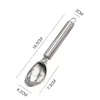 Cuillère à crème glacée en acier inoxydable, outil utilitaire réutilisable, Gadget de cuisine, cuillère de haute qualité, outils MHY071