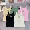 Einfarbiges Tanktop für Damen, sexy Sport-T-Shirt mit Strass-Strick-T-Shirt, schnell trocknendes Yoga-Top