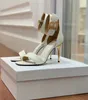 2024 Top Quality Bal Saveria Heel Sandals Shoes Women B-Embelled Gold-Tone Hardware Uma High Heels Party Dress Lady Brand Gladiator Sandalias EU35-41 Med Box