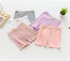 Shorts säkerhet byxor för barn flickor leggings barn kort ren färg underkläder bowknot elegant hög midja1262816