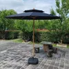 Tendas e abrigos 2.7m dupla camada dobrável grande jardim guarda-sol à prova de vento guarda-chuva grande ao ar livre para sombra de pesca de praia