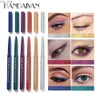 Combinaison de l'ombre à paupières / doublure handaiyan brillance eyeliner eyeliner gel crayon coloré de maquillage émaillé durable