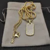DY designer colar banhado a ouro prata jóias homens cadeia moissanite designer acessórios jóias hip hop pingente colares vintage zh139 G4