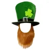 Berets Green Top Hat Stpatrick Festival Irish National Day Celebration Headwear Headwear