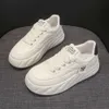 Soft Light Leather Genuine Ultra Small White for Women in Spring 2024 New Versatile Thick Sole Elevated Height Fashionable Casual Sports Shoes 5 Sprg 5