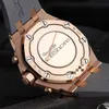 Gli ultimi migliori orologi da polso Orologio da polso AP Royal Oak Offshore 26231 o Macchinari automatici Anello esterno da donna Diamante originale Materiale in oro rosa 18 carati Set completo