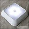 Sensor Lights Led Sensor Night Light Closet Lights Battery Operated Stickon Motion Wall Lamp Cabinet Stairs Light7692085 Drop Delivery Dhsdb