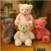 Stuffed & Plush Animals 2024 Valentines Day New Cute Teddy Bear Cartoon P Toy Couple Gifts To Soothing Sleep Pillows Exquisite Activit Dhovq