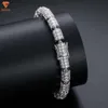 Braccialetti di gioielli di moda Lifeng Catena di maglie Hip Hop Ice Out di alta qualità Bracciale in argento sterling 925 Vvs Moissanite da uomo