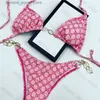 Kvinnors badkläder 2023 Mixed Luxury Brands Womens Designers Bikinis SETS SEXY CLEAR TRAP FORM SWIMITS Damer Bading Suits Swim Wear Beach Q240306