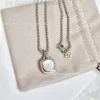 Gioielli del designer David Yurma Ciondolo con diamanti con piccola collana di conchiglie coronate