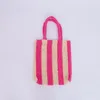 Tygväska Designer Bag Straw Woven Påsar Beach Bag Fashion Mesh Hollow Woven för sommarlovsväska stor kapacitet shoppingväska rund designer handväska lyxhandväska