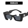 Sunglasses Frames Notched Cats Eye 2022 New Broken Hole Photography Hip Hop Sunglasses Fashion Show Women