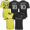 Koszulki piłkarskie 2024 Nashville Sc Mukhtar Leal Zimmerman Bunbury Zubak Picault McCarty Godoy Home Away Football Shirth240306