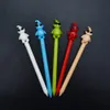 NEW 10 designs dab tool glass dab straw Different Pattern Design Dabber Tool smoking accessories for Wax Oil Rigs bongs