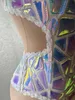 Seksi kız peri kostüm sihirli elfprincess giyim sahne gösterisi parti aydınlatma lazerbodysuit elbise b173 240304