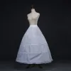 Kjolar högkvalitativa vita 3 hoops aline petticoat crinoline slip underskirt för bollklänning bröllopsklänning gratis frakt i lager
